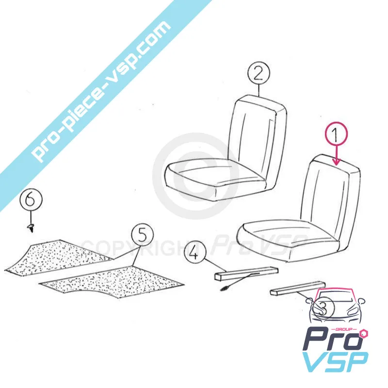 Asiento del conductor para la mega fase 1