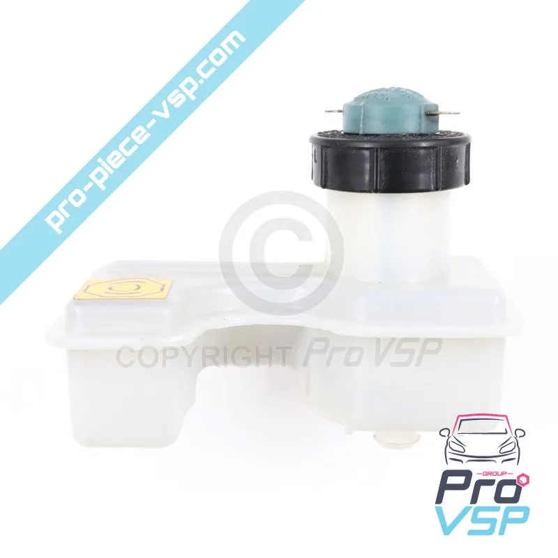 Jar of used brake fluid for Aixam