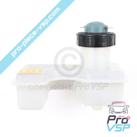 Jar of used brake fluid for Aixam