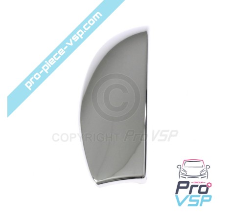 Chrome right rearview mirror cover