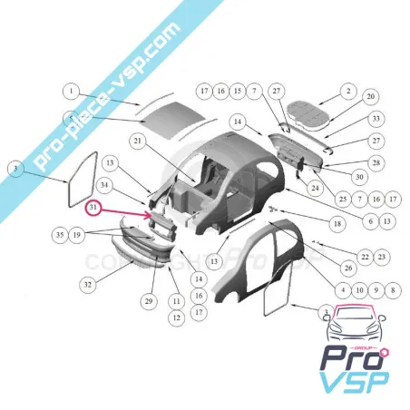 Ammobiliatore paraurti anteriore