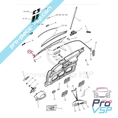 Defrost Fereastra din spate pentru Microcar M8
