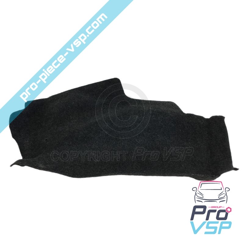 Right rear wheel pass carpet