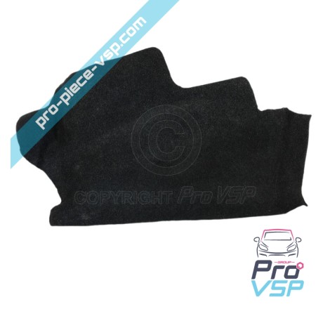 Right rear wheel pass carpet