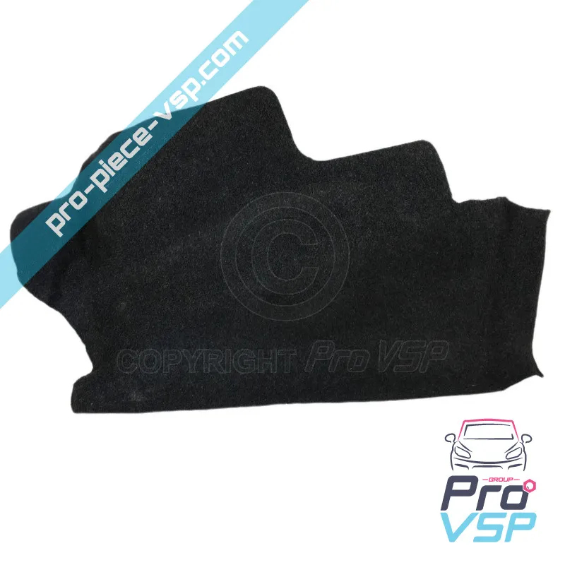 Right rear wheel pass carpet