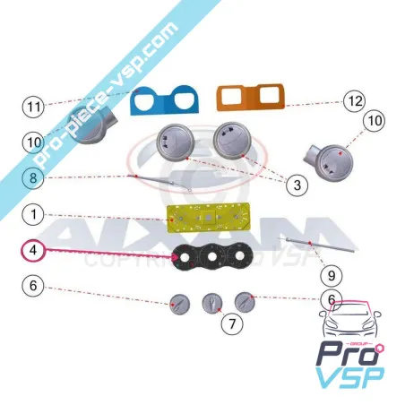 Adhesivo de control de calefacción