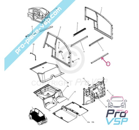 Deck crossness for Microcar mgo 1 2 e m8