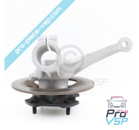 Complete left front hub