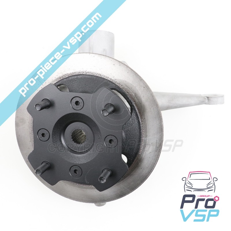 Complete left front hub