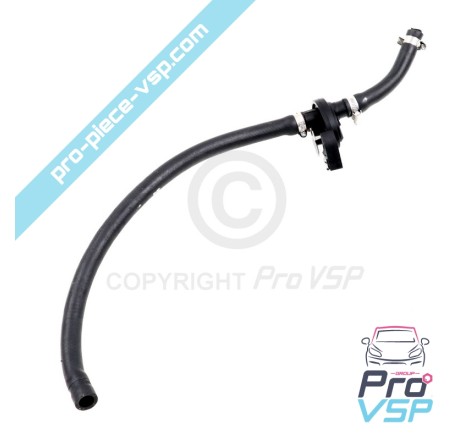 Heating hose with faucet