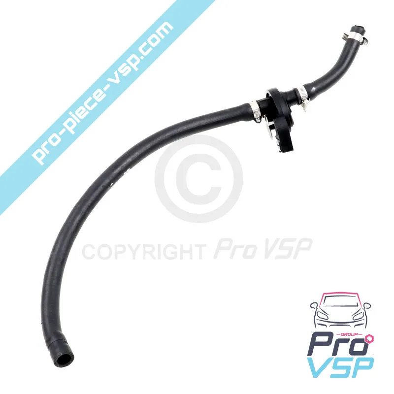 Heating hose with faucet