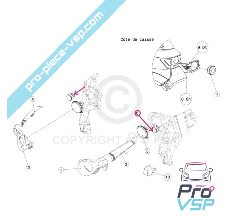 Clignotant pour Jdm Xheos