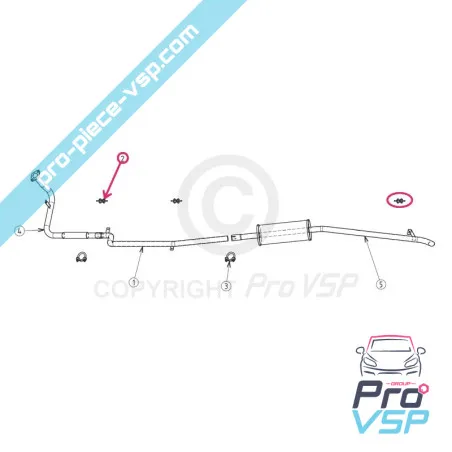 Silent exhaust block for Jdm