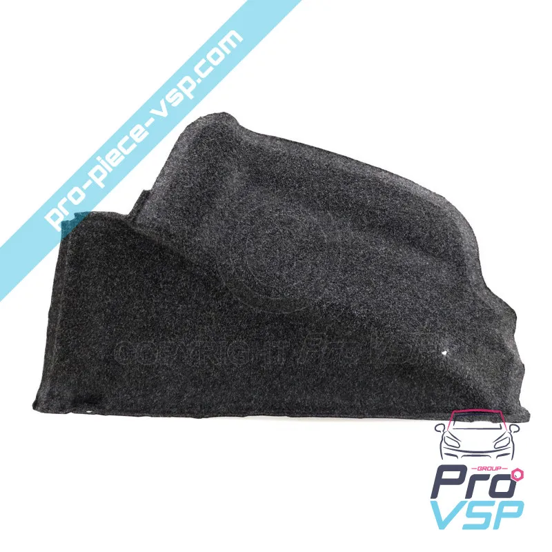 Rear wheel pass carpet left