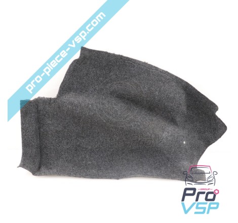 Rear wheel pass carpet left