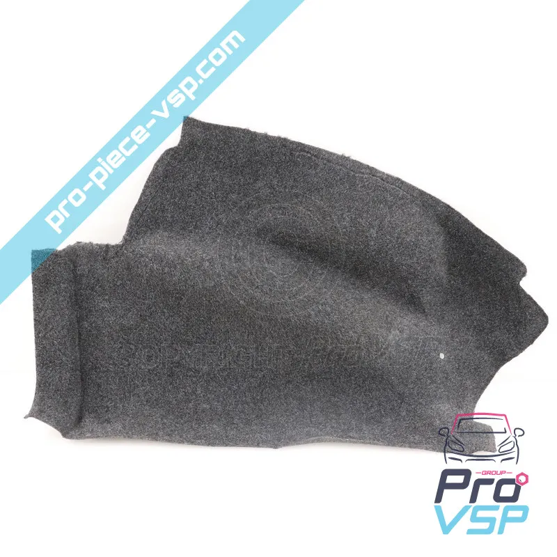 Rear wheel pass carpet left