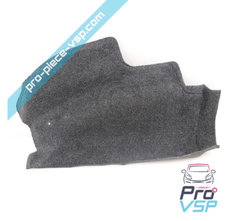 Right rear wheel pass carpet