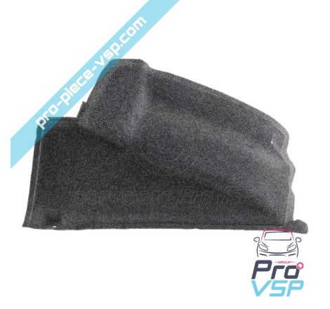 Rear wheel pass carpet left