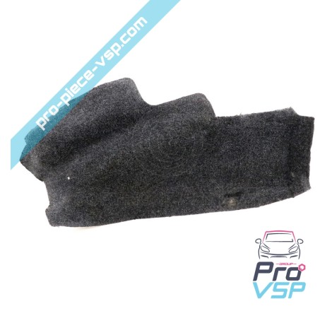 Right rear wheel pass carpet