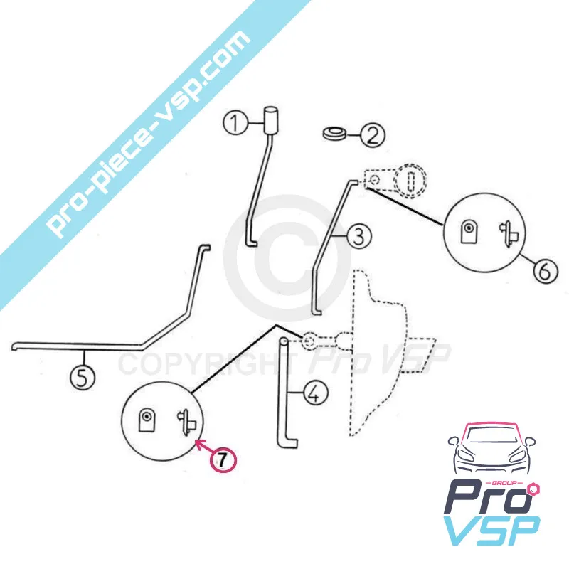 Dörrhandtagstygn för aixam