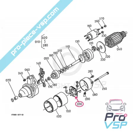 Ușa de mătură pentru starter kubota