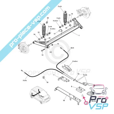 Contacteur de stop pour Microcar Chatenet Jdm Bellier