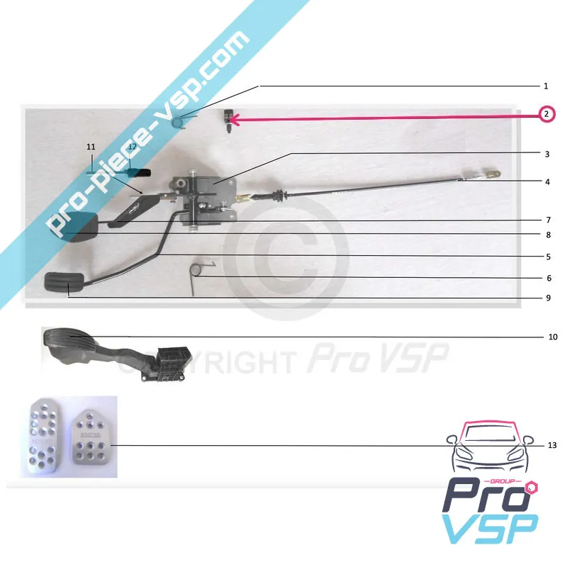 STOP CONTATTORE PER Microcar Chatenet Jdm Bellier