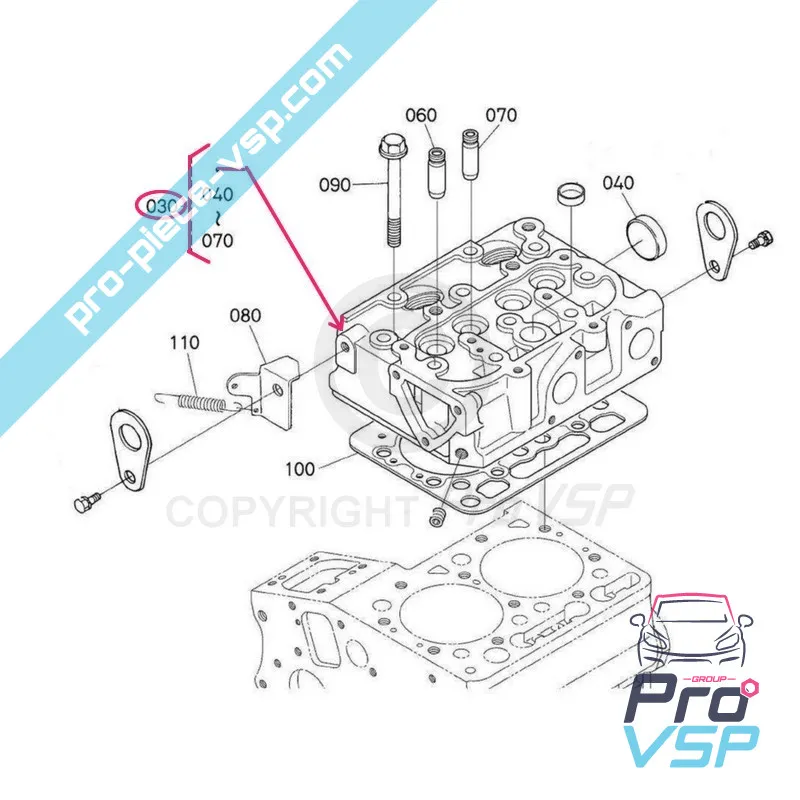 Herkunftszylinderkopf für Motor Kubota Z602