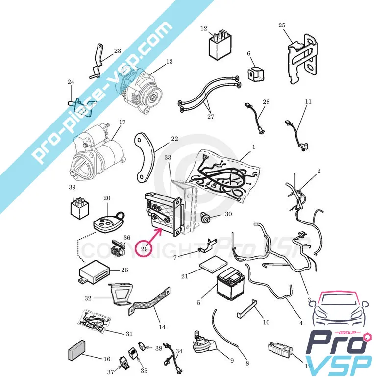 Potenziometro acceleratore per microcar Ligier