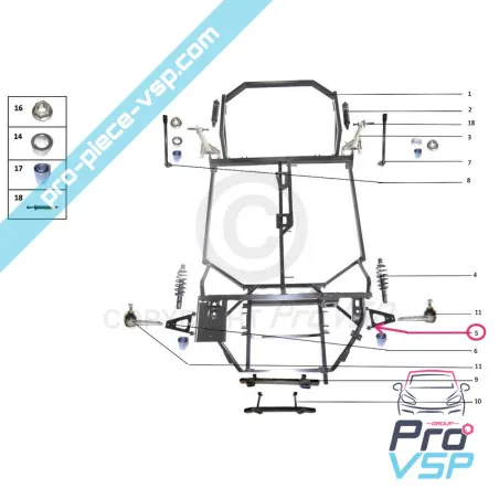 Triangle front left origin for bellier b8