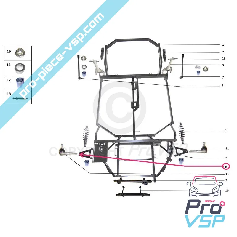 Dreieck vorne rechts Ursprung für bellier b8