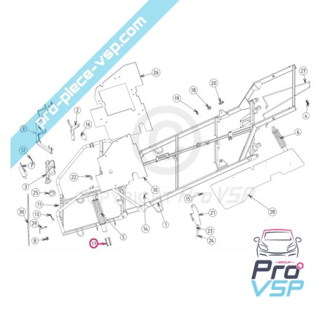 Front damper support