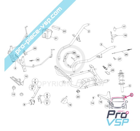 Front shock bracket