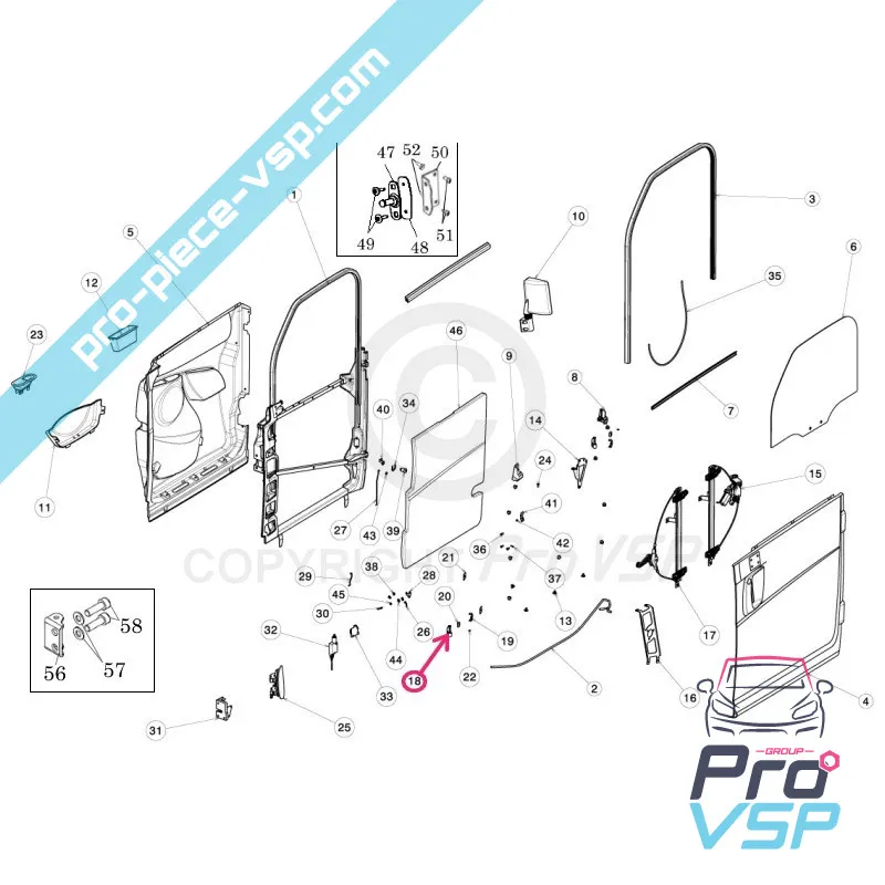 Ingranaggio a porta dritta per legare flex