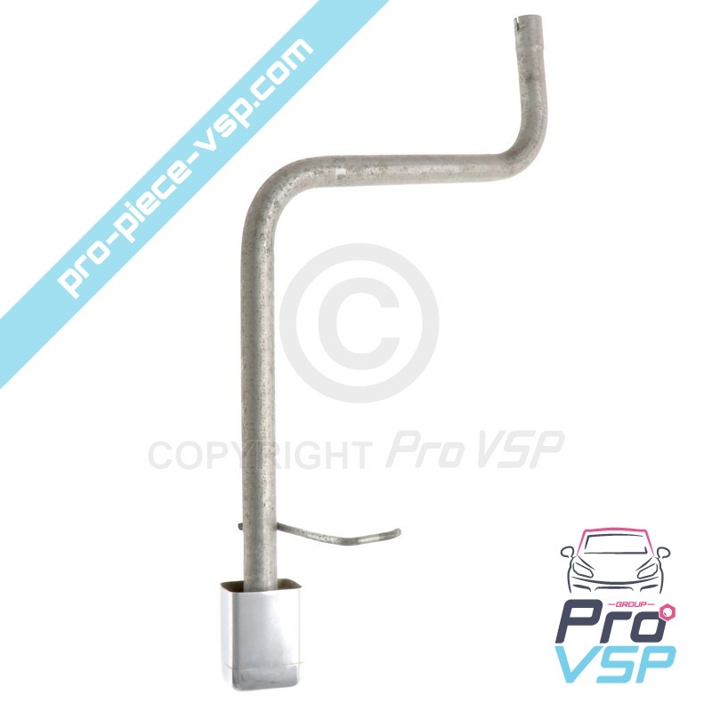 Rear exhaust tube with...