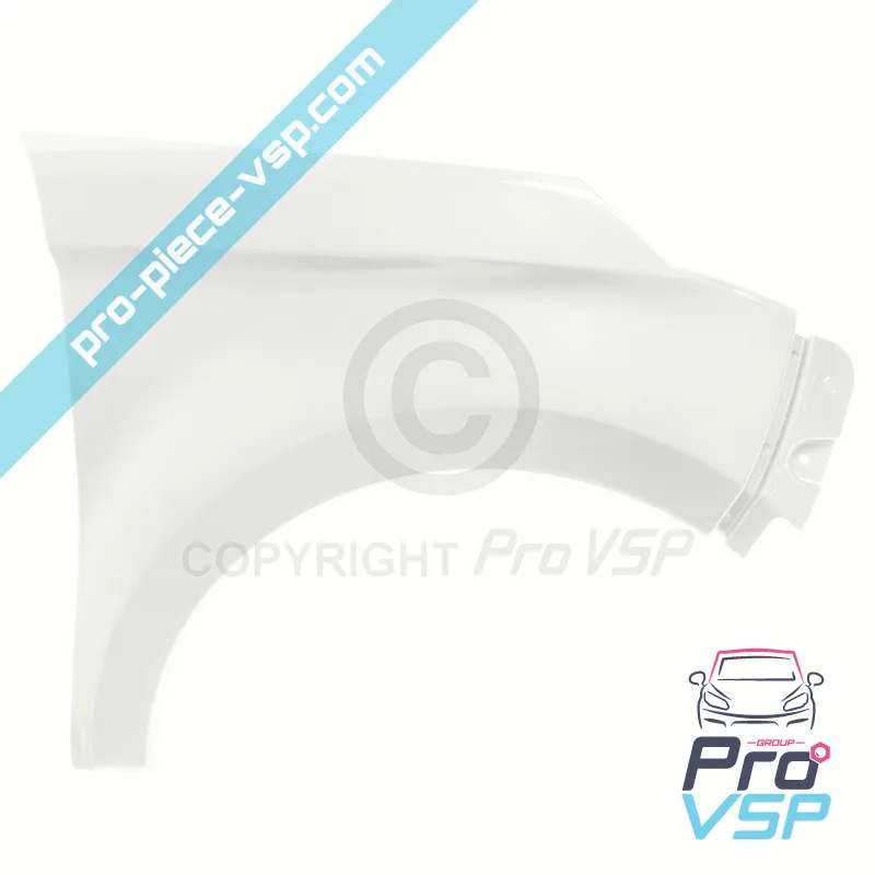 Wedge Front Wing White Pearly för Aixam City Crossline Coupé Sensation