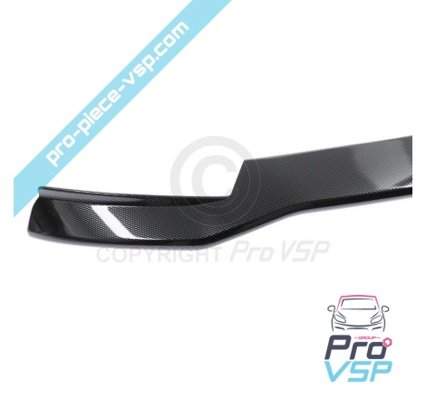Carbon spoiler of front bumper