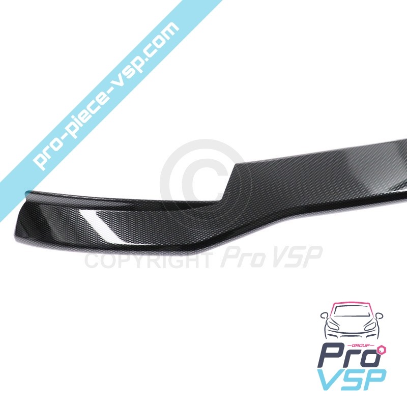 Carbon spoiler of front bumper