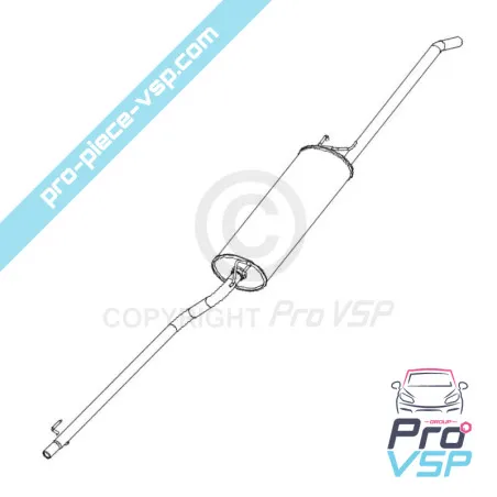 Exhaust for Ligier Nova (1st assembly)