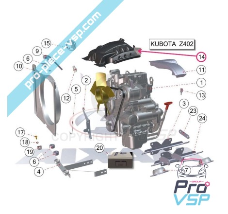 Insonorizzazione sul motore