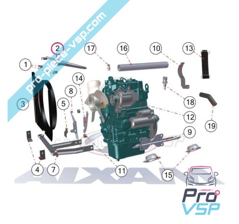 Upper radiator holder