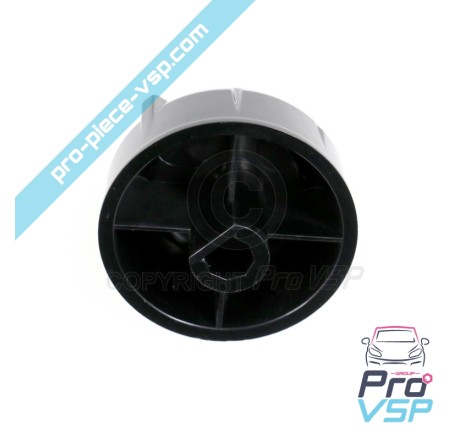 Black lateral ventilation knob
