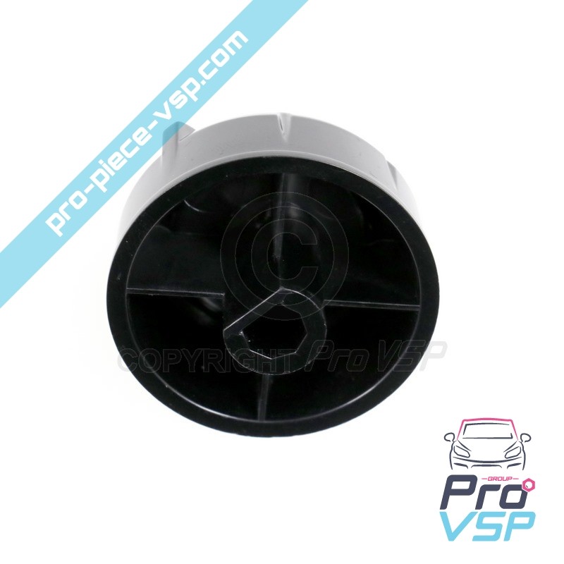 Black lateral ventilation knob
