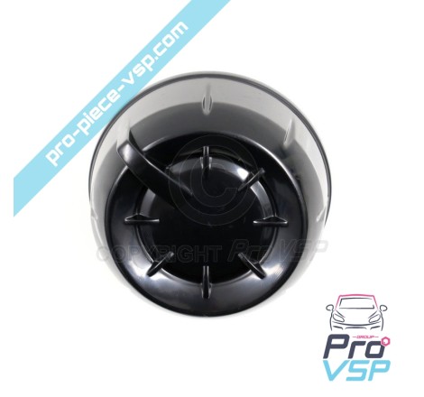 Black lateral ventilation knob