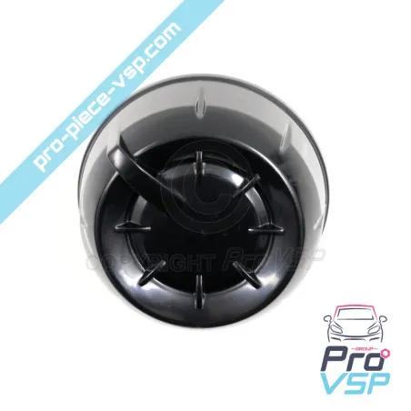 Bouton de ventilation latéral noir origine pour Aixam