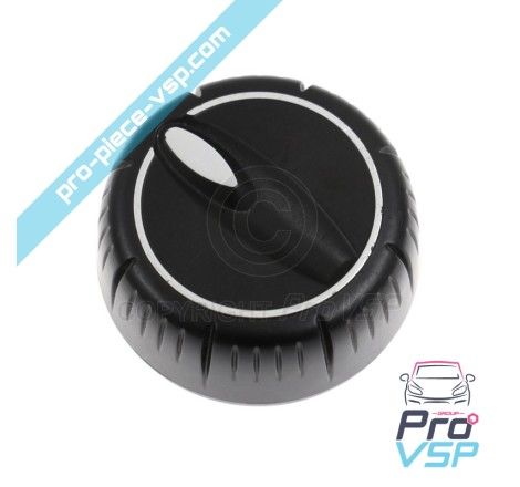 Chrome central ventilation knob