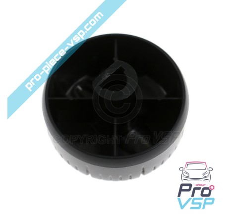 Chrome central ventilation knob