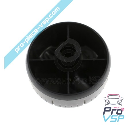 Chrome side ventilation knob