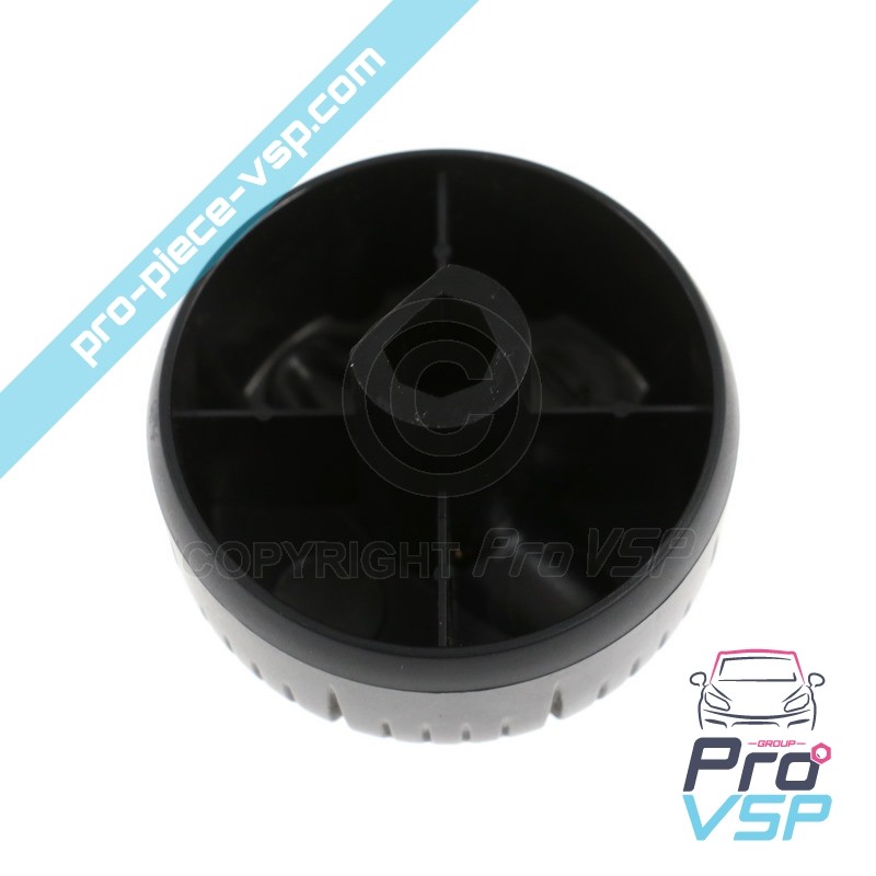 Chrome side ventilation knob