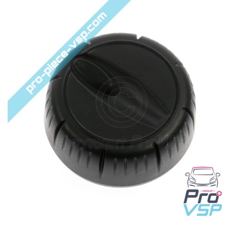 Black lateral ventilation knob